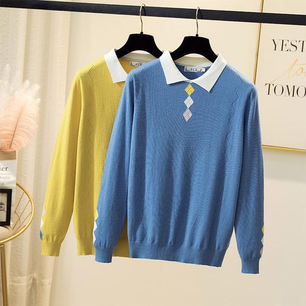 plus size knitting blouse women spring blusas womens and blouses blue yellow 1982 women's & shirts, White
plus size knitting blouse women spring blusas womens and blouses blue yellow 1982 women's & shirts, White
