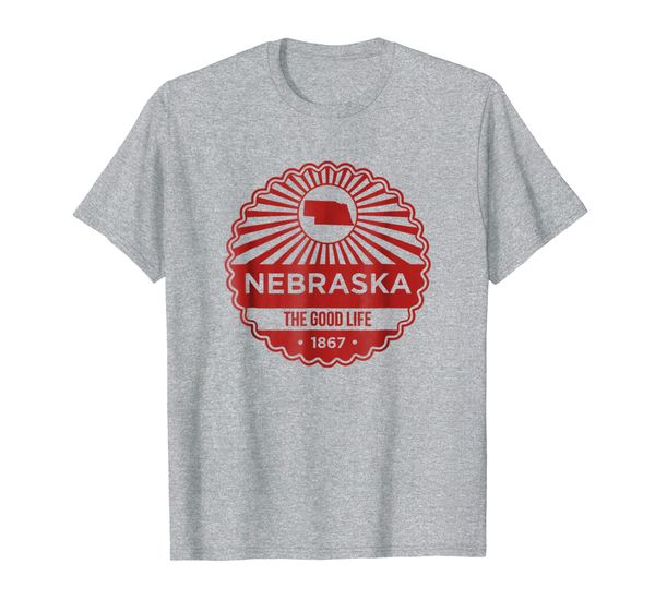 nebraska state motto t-shirt - the good life, White;black 
nebraska state motto t-shirt - the good life, White;black