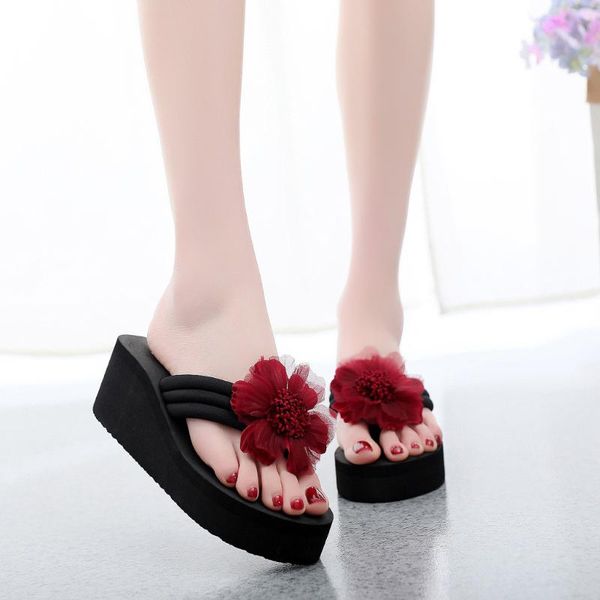 slippers women's shoes summer flower home wedges beach sandals flip flops ladies comfort lazy women zapatos de mujer, Black
slippers women's shoes summer flower home wedges beach sandals flip flops ladies comfort lazy women zapatos de mujer, Black
