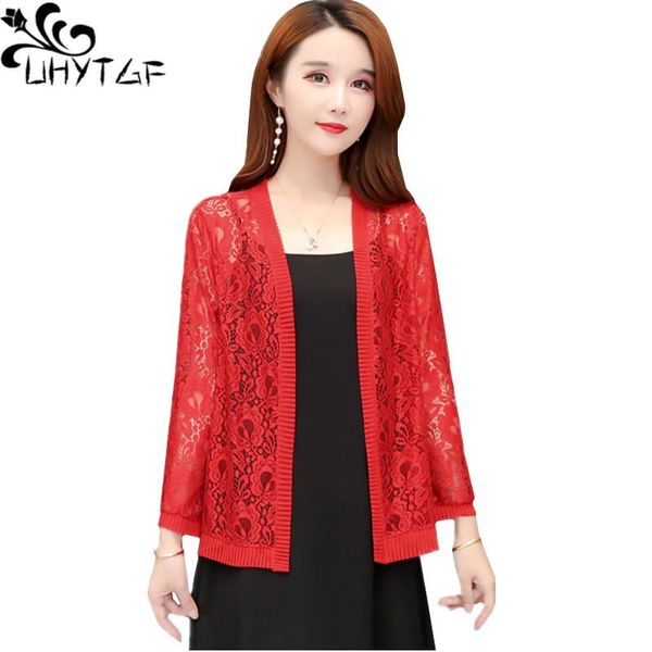 women's jackets uhytgf women spring coat knitted cardigan elegant long sleeve lace hollow shawl thin jacket loose short plus size coats, Black;brown
women's jackets uhytgf women spring coat knitted cardigan elegant long sleeve lace hollow shawl thin jacket loose short plus size coats, Black;brown