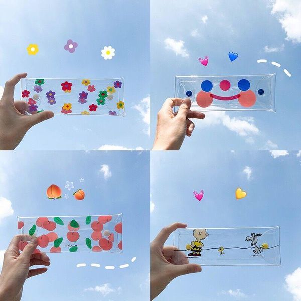 bentoy transparent glasses bags peach fruit flower jelly coin purse korea cute holder women spectale case pvc ins style, White
bentoy transparent glasses bags peach fruit flower jelly coin purse korea cute holder women spectale case pvc ins style, White