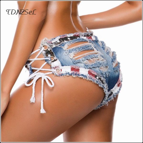 low waist usa flag patchwork denim thongs back ripped hole hollow side bandage jean shorts women spodenki damskie jeansowe women's, White;black
low waist usa flag patchwork denim thongs back ripped hole hollow side bandage jean shorts women spodenki damskie jeansowe women's, White;black