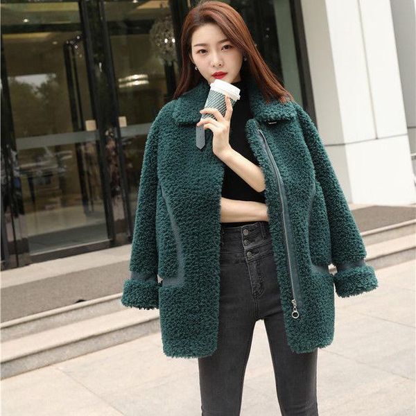 women's fur & faux 2021 winter women real coats female natural sheep sheared jacket casual thick warm lambswool outwear d191, Black
women's fur & faux 2021 winter women real coats female natural sheep sheared jacket casual thick warm lambswool outwear d191, Black
