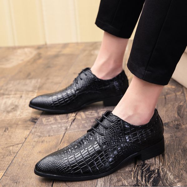 464748 size leather shoes mens cross-border large size pointed toe business british style leather shoes spring casual shoes mens korean styl, Black
464748 size leather shoes mens cross-border large size pointed toe business british style leather shoes spring casual shoes mens korean styl, Black