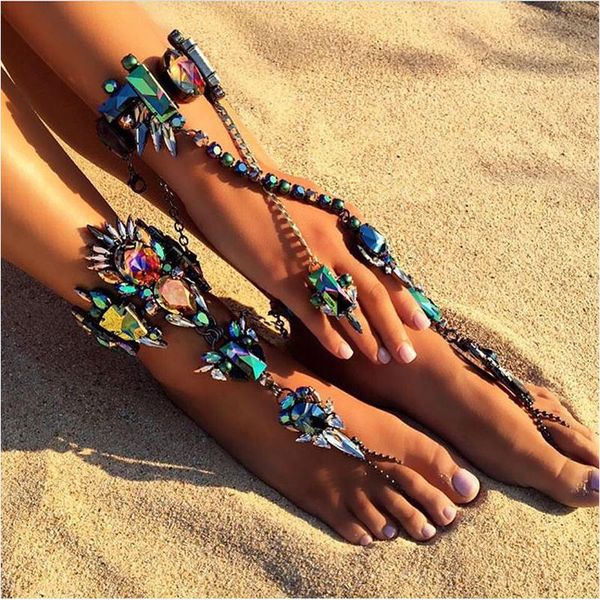 anklets statement ankle bracelet wedding barefoot sandals beach foot leg chain female boho crystal anklet for women jewelry, Red;blue
anklets statement ankle bracelet wedding barefoot sandals beach foot leg chain female boho crystal anklet for women jewelry, Red;blue