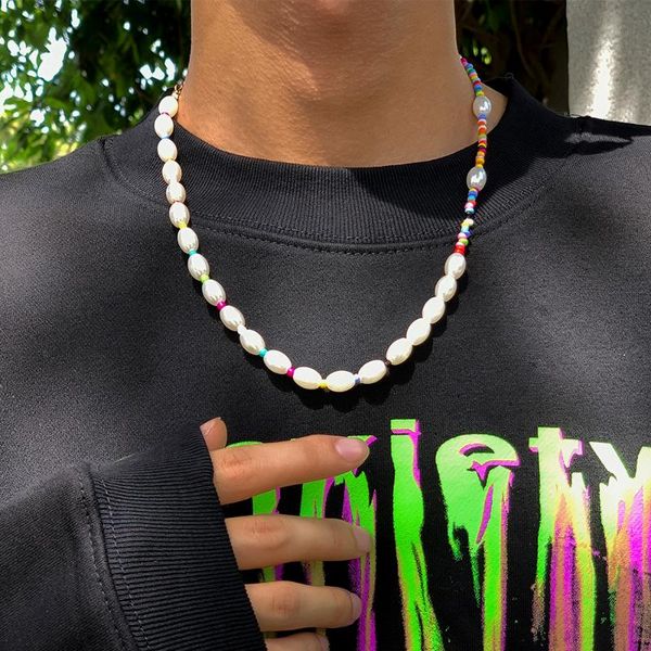chokers lacteo y2k candy rainbow color clavicle chain choker necklace for women 2021 fashion trendy imitation pearls jewelry, Golden;silver
chokers lacteo y2k candy rainbow color clavicle chain choker necklace for women 2021 fashion trendy imitation pearls jewelry, Golden;silver