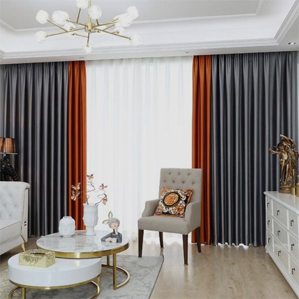 curtain & drapes blackout for bedroom and living room high shading(70%-90%) stiching two fabric together customize size
curtain & drapes blackout for bedroom and living room high shading(70%-90%) stiching two fabric together customize size