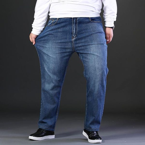 large size 42 44 46 48 50 52 black classic men's denim business casual stretch straight loose jeans brand clothing, Blue
large size 42 44 46 48 50 52 black classic men's denim business casual stretch straight loose jeans brand clothing, Blue
