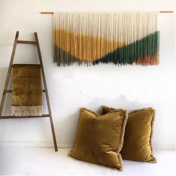 tapestries nordic style colorful tapestry handmade dyeing creative weaving bedside sofa background wall boarding decoration
tapestries nordic style colorful tapestry handmade dyeing creative weaving bedside sofa background wall boarding decoration