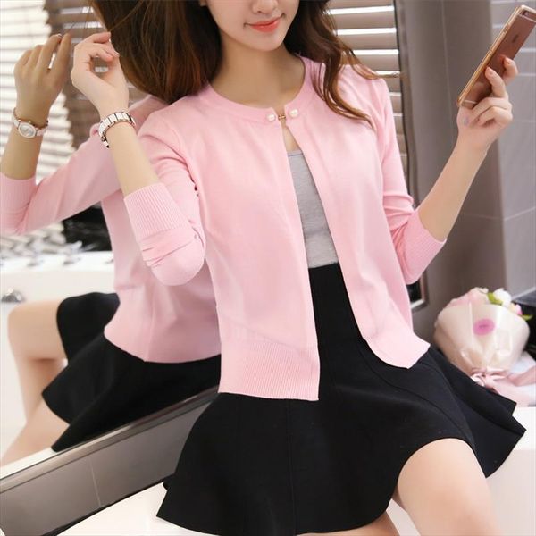 spring ladies pearl button womens sweaters cardigan slim korean cape coat f1597, White;black
spring ladies pearl button womens sweaters cardigan slim korean cape coat f1597, White;black