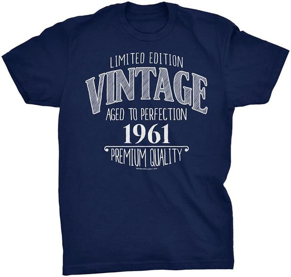 men's t-shirts fashion cool men t shirt 60th birthday for - vintage 1961 aged perfection scribble women funny print tshirt, White;black
men's t-shirts fashion cool men t shirt 60th birthday for - vintage 1961 aged perfection scribble women funny print tshirt, White;black