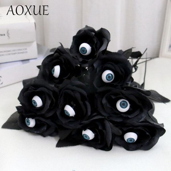 decorative flowers & wreaths black flower rose artificial with eyeballs halloween ghost festival silk home wedding decoration party supplies
decorative flowers & wreaths black flower rose artificial with eyeballs halloween ghost festival silk home wedding decoration party supplies