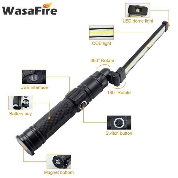 wasafire foldable cob work lamp waterproof rechargeable led magnetic 5 modes lanterna portable torch flashlights torches
wasafire foldable cob work lamp waterproof rechargeable led magnetic 5 modes lanterna portable torch flashlights torches