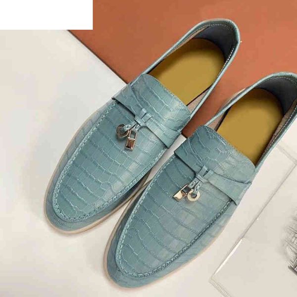 sandals crocodile pacttern real leather casual shoes woman flet heel metal lock decor loafers spring autumn fashion single shoes f, Black
sandals crocodile pacttern real leather casual shoes woman flet heel metal lock decor loafers spring autumn fashion single shoes f, Black