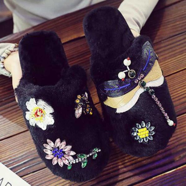 autumn winter warm slipper plush flip flops animal baotou cotton pantufas cozy home slides s966 210625, Black
autumn winter warm slipper plush flip flops animal baotou cotton pantufas cozy home slides s966 210625, Black
