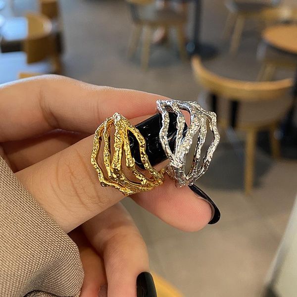 wedding rings punk irregul geometric for women friends gold silver color open adjustable finger gothic jewelry anillos bague 2021, Slivery;golden
wedding rings punk irregul geometric for women friends gold silver color open adjustable finger gothic jewelry anillos bague 2021, Slivery;golden