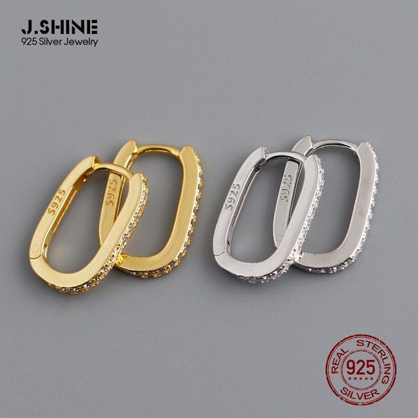 hoop & huggie jshine delicate cubic zircon 100% s925 sterling silver earrings luxury geometric oval ear buckle for women, Golden;silver
hoop & huggie jshine delicate cubic zircon 100% s925 sterling silver earrings luxury geometric oval ear buckle for women, Golden;silver