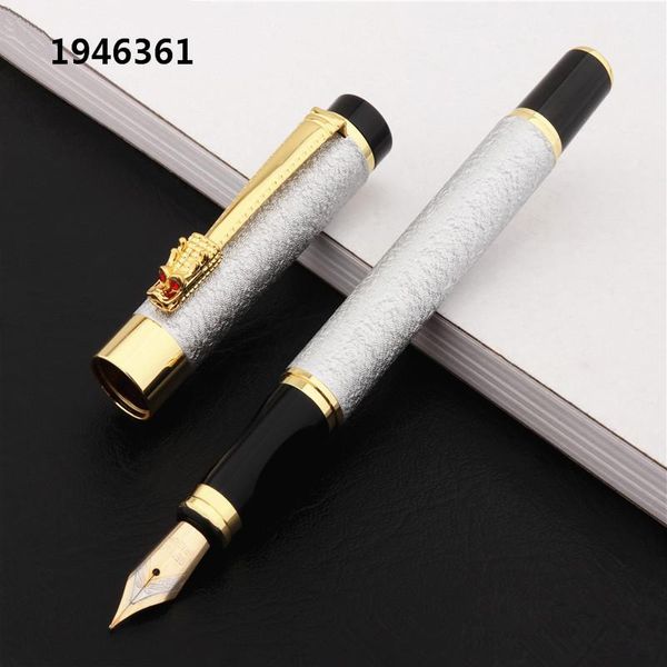fountain pens luxury frosted silver colour dragon business office pen student school stationery supplies ink
fountain pens luxury frosted silver colour dragon business office pen student school stationery supplies ink