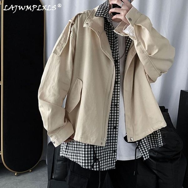 men's jackets loose hip hop bomber jacket men m-2xl korean fake two-piece fashion retro casual plaid streetwear wild, Black;brown
men's jackets loose hip hop bomber jacket men m-2xl korean fake two-piece fashion retro casual plaid streetwear wild, Black;brown