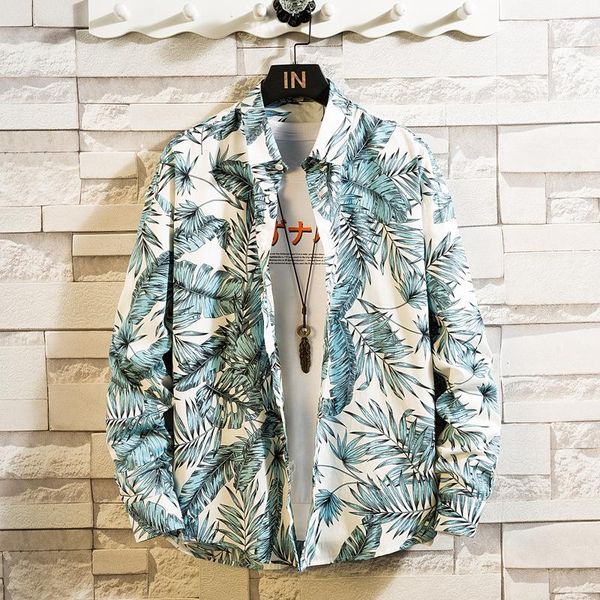 men's dress shirts spring and autumn ins tide brand hong kong style branch printing long-sleeved shirt boys loose personality couple be, White;black
men's dress shirts spring and autumn ins tide brand hong kong style branch printing long-sleeved shirt boys loose personality couple be, White;black
