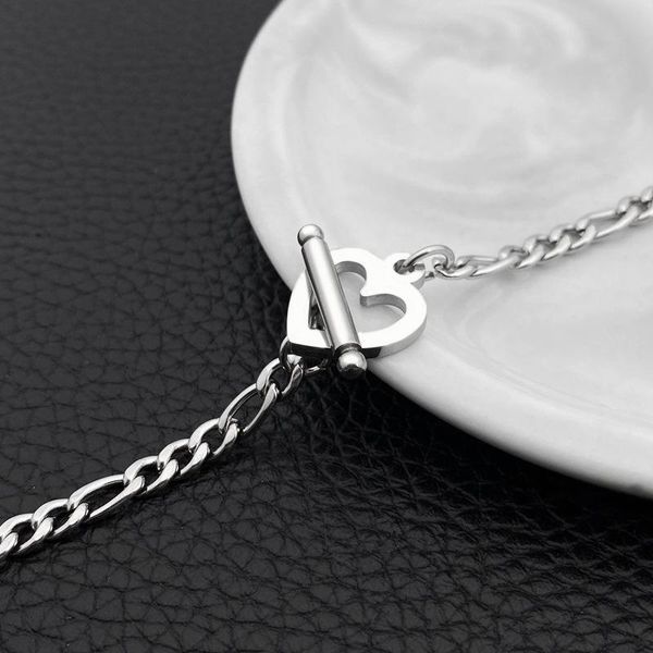 chain necklace women's neck chains heart pendant women stainless steel hip hop jewelry accessories necklaces, Silver
chain necklace women's neck chains heart pendant women stainless steel hip hop jewelry accessories necklaces, Silver