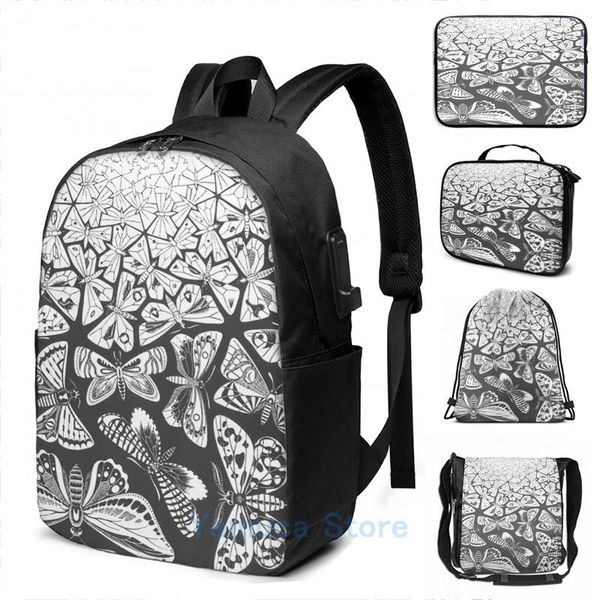 backpack funny graphic print butterflies tessellation 1950 maurits cornelis escher usb charge men school travel lapbag
backpack funny graphic print butterflies tessellation 1950 maurits cornelis escher usb charge men school travel lapbag