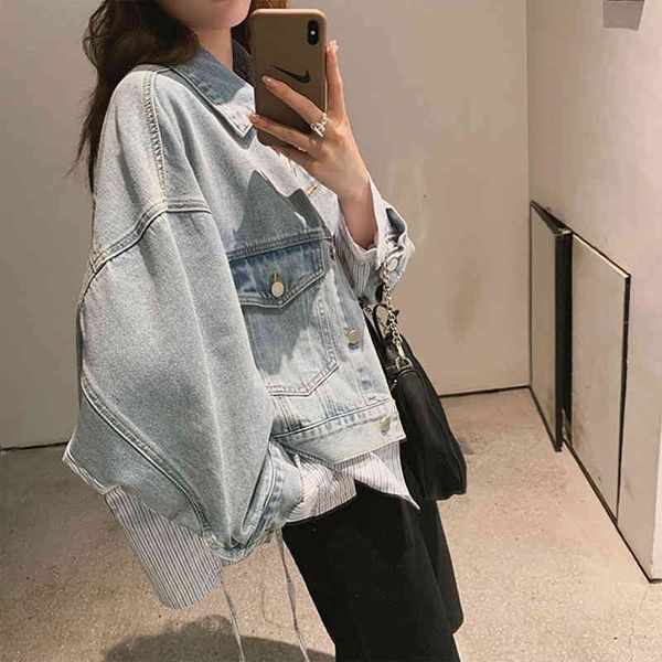 women's jackets jaqueta jeans irmã fara listrada feminina, casaco de primavera com gola virada para baixo jaqueta feminina bolso d, Black;brown
women's jackets jaqueta jeans irmã fara listrada feminina, casaco de primavera com gola virada para baixo jaqueta feminina bolso d, Black;brown