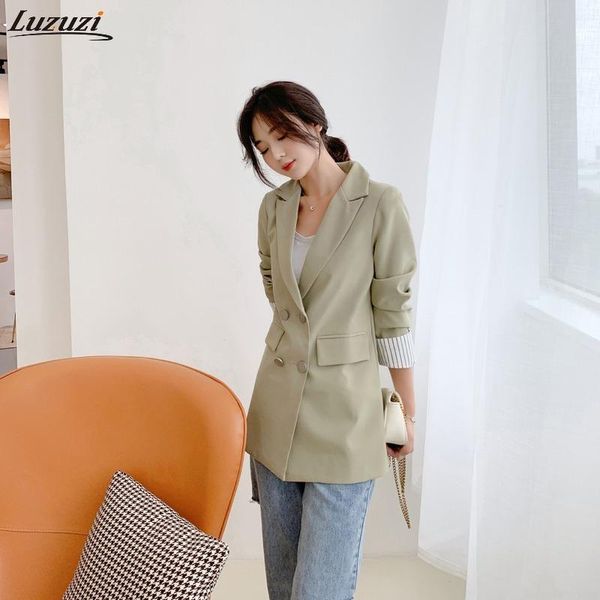 luzuzi casual double breasted women jackets notched collar blazer jacket autumn female outerwear elegant ladies coat 2021 women's suits, White;black
luzuzi casual double breasted women jackets notched collar blazer jacket autumn female outerwear elegant ladies coat 2021 women's suits, White;black