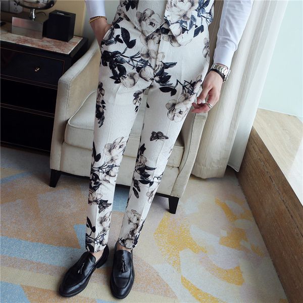 men's pants boutique printed tights, casual suits, bridegroom's wedding , banquet suit pants, in 2021, Black
men's pants boutique printed tights, casual suits, bridegroom's wedding , banquet suit pants, in 2021, Black