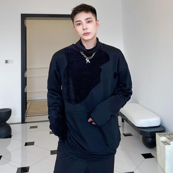 men's hoodies & sweatshirts long sleeve hoodie spring and autumn yamamoto style black stitching round collar casual loose large size
men's hoodies & sweatshirts long sleeve hoodie spring and autumn yamamoto style black stitching round collar casual loose large size
