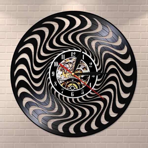wall clocks 3d twisted circle black and white vintage record art hanging clock timepiece silent watch
wall clocks 3d twisted circle black and white vintage record art hanging clock timepiece silent watch