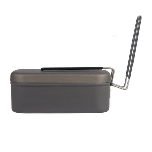 dinnerware sets 1pc aluminum box foldable handle bento picnic holder (black)
dinnerware sets 1pc aluminum box foldable handle bento picnic holder (black)