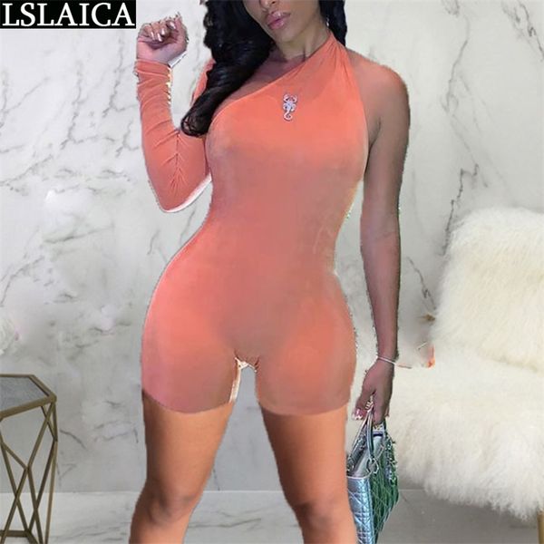fashion women jumpsuit one shoulder long sleeve piece outfit slim elegance party clubwear summer rompers 210515, Black;white
fashion women jumpsuit one shoulder long sleeve piece outfit slim elegance party clubwear summer rompers 210515, Black;white