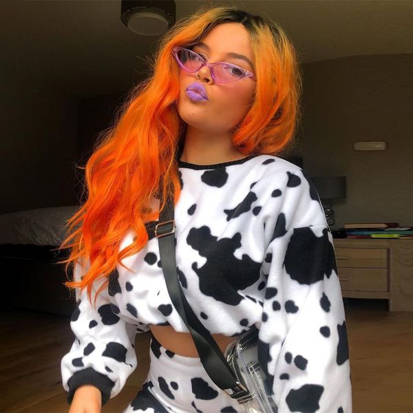fashion trend women loose cropped pullover cow print long sleeve crewneck sweatshirt stylish casual spring wear women's hoodies & swea, Black
fashion trend women loose cropped pullover cow print long sleeve crewneck sweatshirt stylish casual spring wear women's hoodies & swea, Black