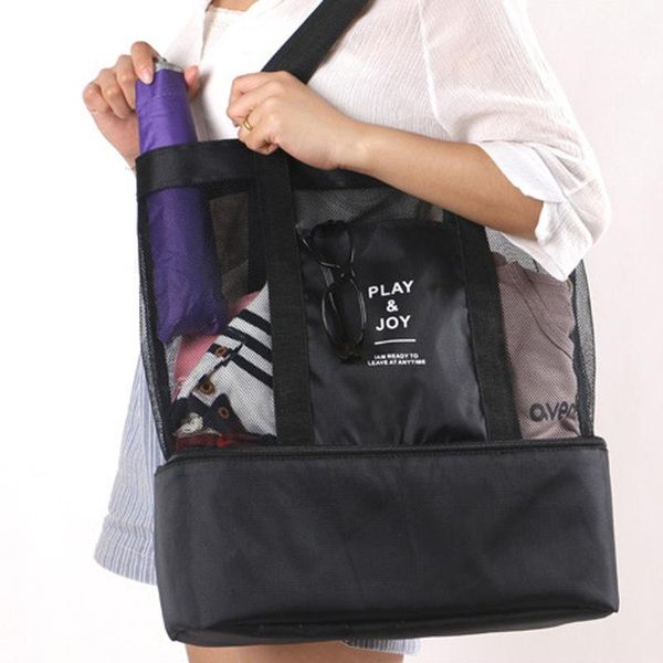 school bags high capacity women mesh transparent bag double-layer heat preservation large picnic beach
school bags high capacity women mesh transparent bag double-layer heat preservation large picnic beach