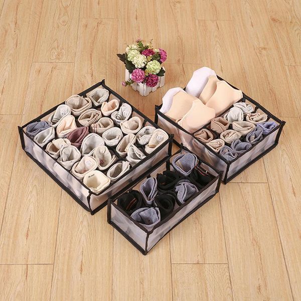storage drawers 7/11 grid foldable underwear bra organizer socks pants scarf box home clothes separated closet
storage drawers 7/11 grid foldable underwear bra organizer socks pants scarf box home clothes separated closet