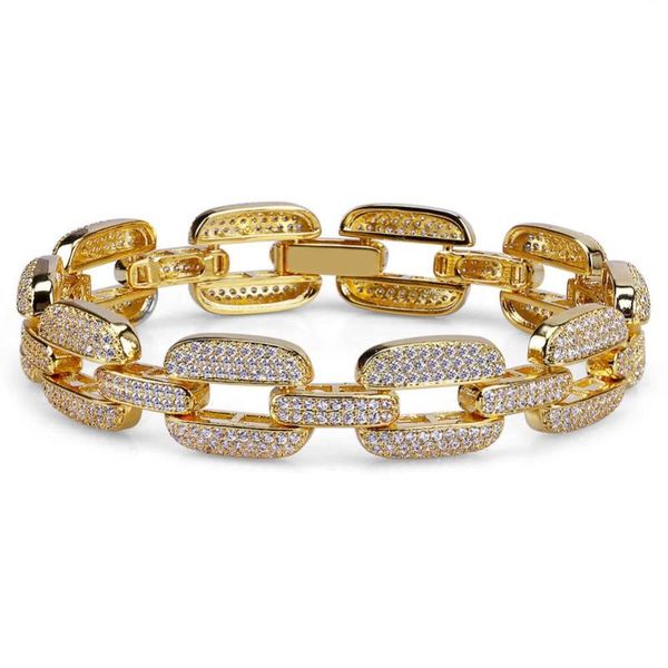 link, chain oh hip hop gold/silver color iced out micro pave cz stone bracelet copper cuban link 15mm bracelets 20.5cm long, Black
link, chain oh hip hop gold/silver color iced out micro pave cz stone bracelet copper cuban link 15mm bracelets 20.5cm long, Black