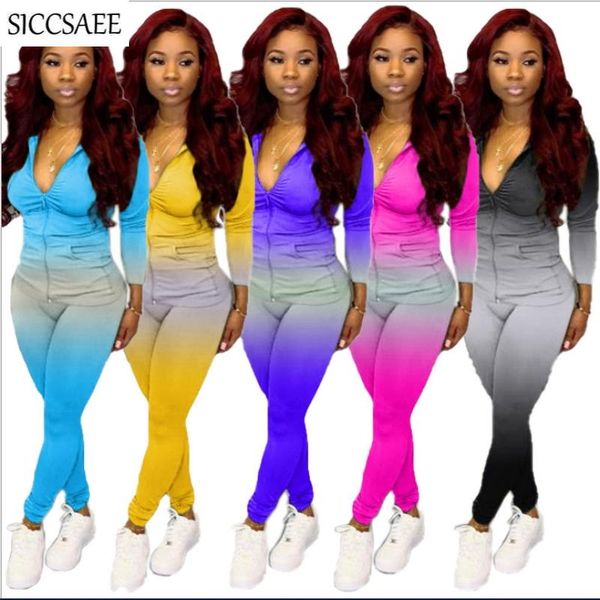 women's tracksuits 2021 autumn winter arrival gradient color print two piece set pockets hoodies cardigan long pants tracksuit for wome, Gray
women's tracksuits 2021 autumn winter arrival gradient color print two piece set pockets hoodies cardigan long pants tracksuit for wome, Gray