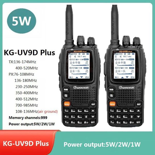 2pcs wouxun kg-uv9d plus walkie talkie radio transceive 7 band reception air frequency vhf uhf two way station
2pcs wouxun kg-uv9d plus walkie talkie radio transceive 7 band reception air frequency vhf uhf two way station