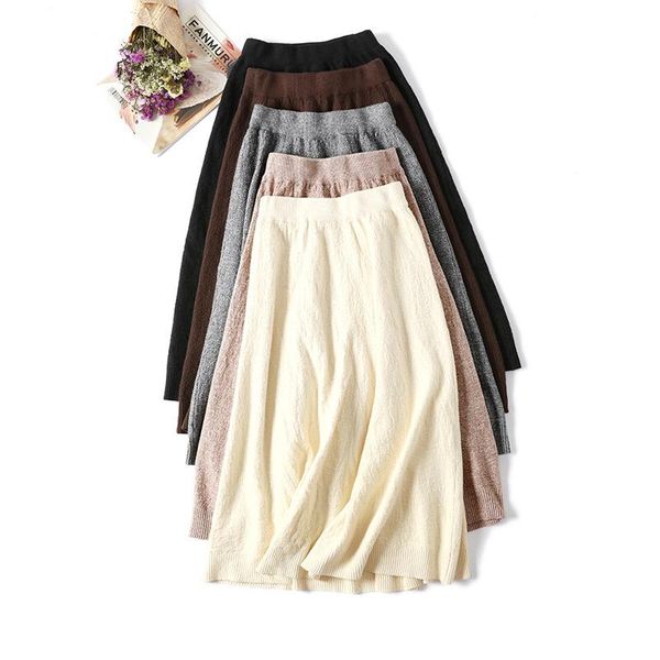 skirts autumn winter high waist knitted midi skirt 2021 fashionable half length thickened warm jupe femme vintage saias, Black
skirts autumn winter high waist knitted midi skirt 2021 fashionable half length thickened warm jupe femme vintage saias, Black