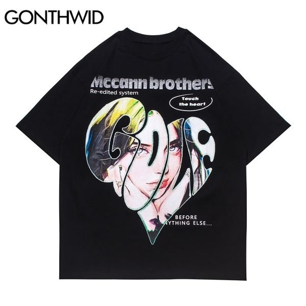 oversized tshirts streetwear anime cartoon heart print punk rock gothic tees shirt hip hop harajuku casual cotton 210602, White;black
oversized tshirts streetwear anime cartoon heart print punk rock gothic tees shirt hip hop harajuku casual cotton 210602, White;black