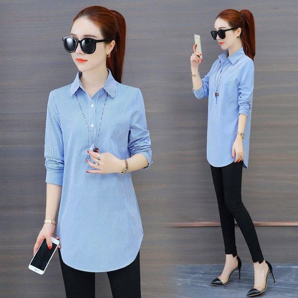 women's blouses & shirts striped long fashion spring autumn style sleeve elegant casual plus size 5xl, White
women's blouses & shirts striped long fashion spring autumn style sleeve elegant casual plus size 5xl, White