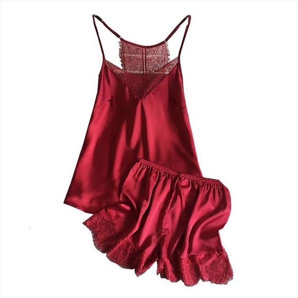 silk pajama sets women sleepwear lace patchwork nightwear pyjamas satin womens summer suit nightie two piece lingerie, Black;red
silk pajama sets women sleepwear lace patchwork nightwear pyjamas satin womens summer suit nightie two piece lingerie, Black;red