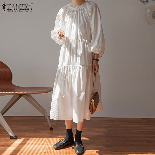 dresses fashion puff sleeve ruffle dress women's spring sundress 2021 casual o neck midi vestidos female solid robe plus size 5xl, Black;gray
dresses fashion puff sleeve ruffle dress women's spring sundress 2021 casual o neck midi vestidos female solid robe plus size 5xl, Black;gray