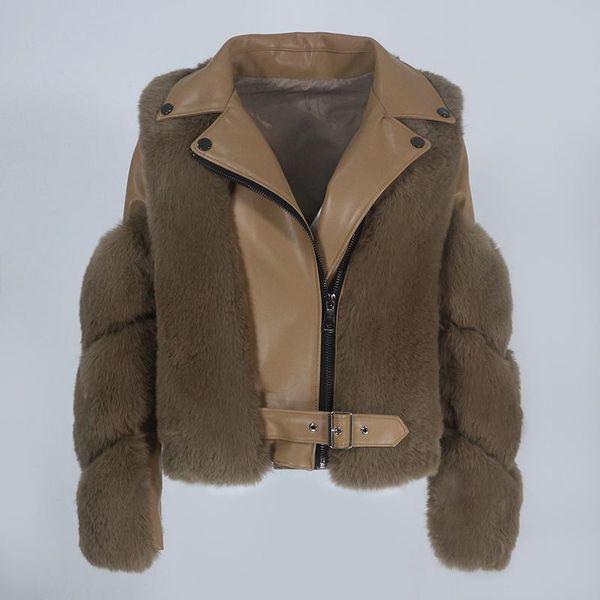women's fur & faux furyourself luxurious 2021 coat winter jacket women pu leather outerwear detachable streetwear locomotive, Black
women's fur & faux furyourself luxurious 2021 coat winter jacket women pu leather outerwear detachable streetwear locomotive, Black