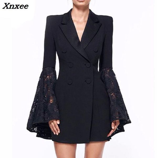 women's suits & blazers blazer elegant suit women jacket coat black lace female feminino double breasted medium-long, White;black
women's suits & blazers blazer elegant suit women jacket coat black lace female feminino double breasted medium-long, White;black