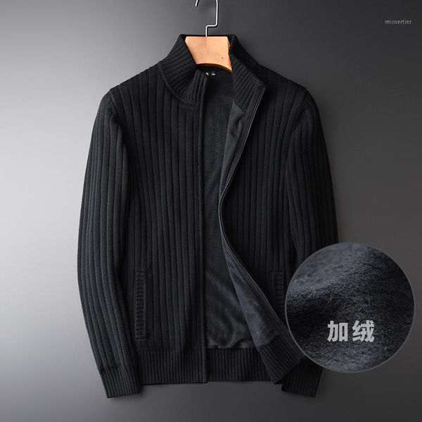men's jackets cashmere thickened sweater cardigan coat stand collar autumn and winter 2021 warm knitted, Black;brown
men's jackets cashmere thickened sweater cardigan coat stand collar autumn and winter 2021 warm knitted, Black;brown