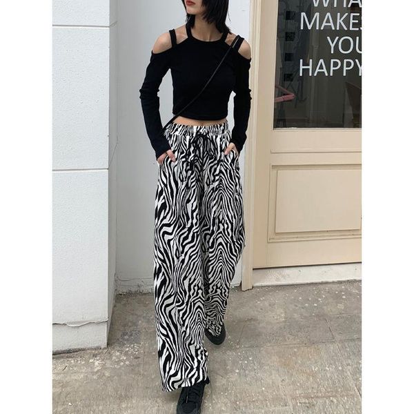 women zebra striped print pants joggers high waisted trousers streetwear loose harajuku wide leg pants femme sweatpants, Black;white
women zebra striped print pants joggers high waisted trousers streetwear loose harajuku wide leg pants femme sweatpants, Black;white