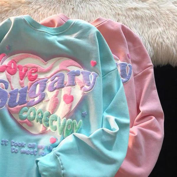 women's hoodies & sweatshirts love color letter printed loose pullover y2k e-girl chic leisure simplicity spring and autumn style, Black
women's hoodies & sweatshirts love color letter printed loose pullover y2k e-girl chic leisure simplicity spring and autumn style, Black