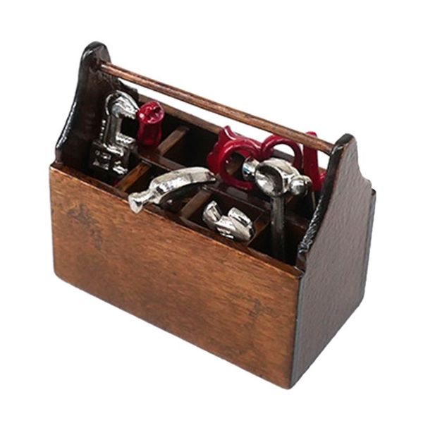 decorative objects & figurines miniature wooden box with metal tool set collection for 1/12 dollhouse decoration
decorative objects & figurines miniature wooden box with metal tool set collection for 1/12 dollhouse decoration
